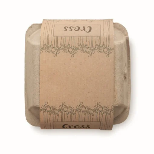 Gift Campaign 4 vasetti di terracotta con semi di crescione in cartone per uova Eggs> Vasetti Con Semi