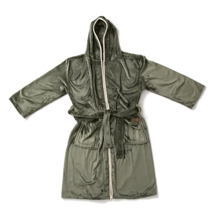 Gift Campaign Accappatoio in rPet con cappuccio e cintura taglia L/XL GreenGlam> Gadget Ecologici