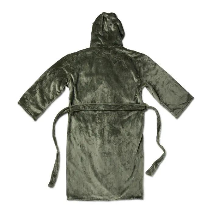 Gift Campaign Accappatoio in rPet con cappuccio e cintura taglia L/XL GreenGlam> Gadget Ecologici