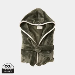 Gift Campaign Accappatoio in rPet con cappuccio e cintura taglia L/XL GreenGlam><noscript><img width=