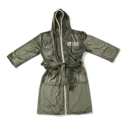 Gift Campaign Accappatoio in rPet con cappuccio e cintura taglia L/XL GreenGlam><noscript><img width=