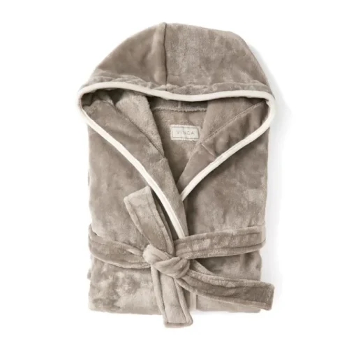 Gift Campaign Accappatoio in rPet con cappuccio e cintura taglia S/M GreenGlam> Gadget Ecologici