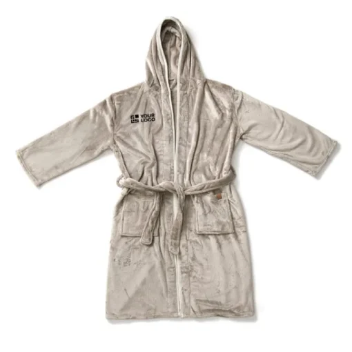 Gift Campaign Accappatoio in rPet con cappuccio e cintura taglia S/M GreenGlam> Gadget Ecologici