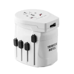 Gift Campaign Adattatore da viaggio con logo della marca Skross Pro World & USB></noscript> Accessori Da Viaggio