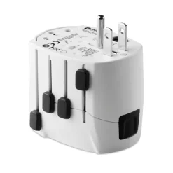 Gift Campaign Adattatore da viaggio con logo della marca Skross Pro World & USB></noscript> Accessori Da Viaggio