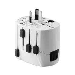 Gift Campaign Adattatore da viaggio con logo della marca Skross Pro World & USB></noscript> Accessori Da Viaggio