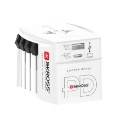 Gift Campaign Adattatore da viaggio universale con 2 porte e cavo incluso Skross> Accessori Da Viaggio