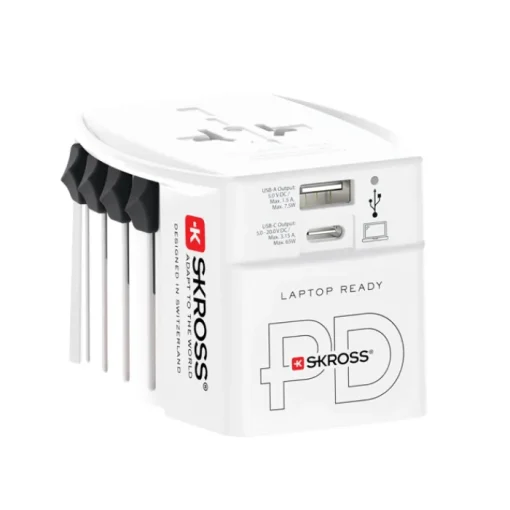 Gift Campaign Adattatore da viaggio universale con 2 porte e cavo incluso Skross> Accessori Da Viaggio