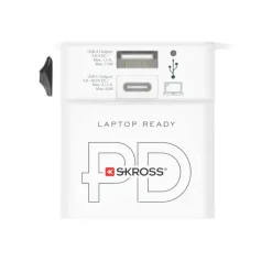 Gift Campaign Adattatore da viaggio universale con 2 porte e cavo incluso Skross></noscript> Accessori Da Viaggio