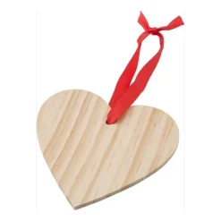 Gift Campaign Addobo natalizio in legno a forma di cuore da appendere Heart> Gadget Natalizi