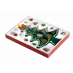 Gift Campaign Albero di Natale da tavolo in legno con 12 ornamenti Noel> Gadget Natalizi