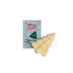 Gift Campaign Albero di Natale di cioccolato con cartolina personalizzata 9g> Cioccolatini