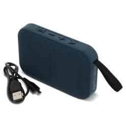 Gift Campaign Altoparlante bluetooth nero portatile di forma rettangolare da 5W></noscript> Casse Personalizzate