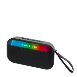 Gift Campaign Altoparlante con manico per il trasporto e luci LED frontali 5W></noscript> Casse Personalizzate