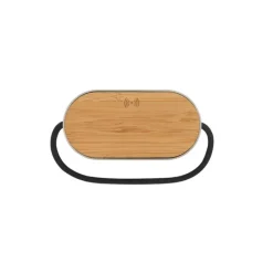 Gift Campaign Altoparlante da 5W in rPET e bambù con caricatore wireless da 15W> Casse Personalizzate