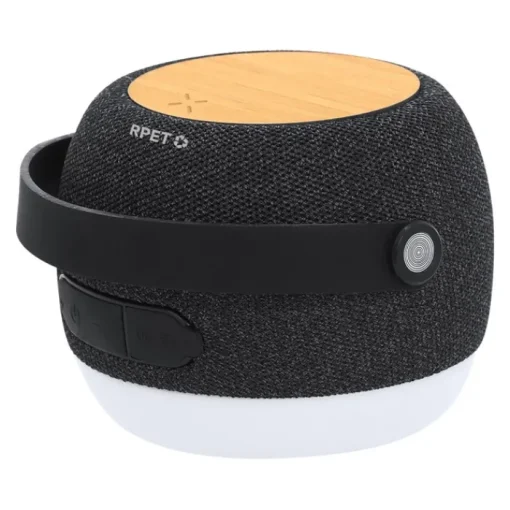 Gift Campaign Altoparlante de 5W con caricatore wireless, illuminazione LED e manico> Casse Personalizzate