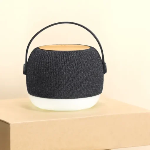 Gift Campaign Altoparlante de 5W con caricatore wireless, illuminazione LED e manico> Casse Personalizzate