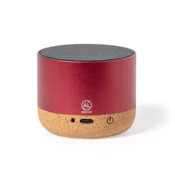 Gift Campaign Altoparlante in alluminio riciclato e base in sughero da 3W> Casse Personalizzate