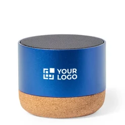 Gift Campaign Altoparlante in alluminio riciclato e base in sughero da 3W></noscript> Casse Personalizzate