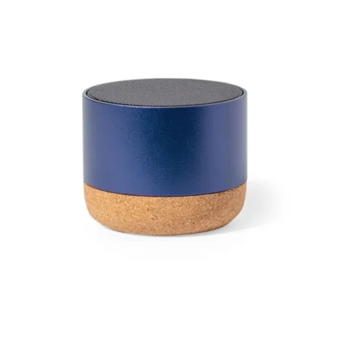 Gift Campaign Altoparlante in alluminio riciclato e base in sughero da 3W> Casse Personalizzate