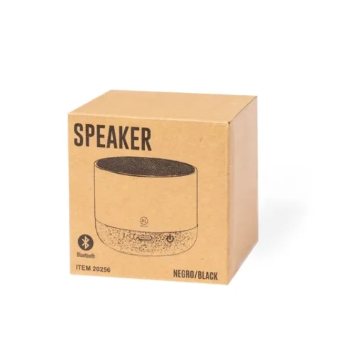 Gift Campaign Altoparlante in alluminio riciclato e base in sughero da 3W> Casse Personalizzate