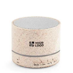 Gift Campaign Altoparlante portatile in fibra di paglia con Bluetooth e potenza di 3W></noscript> Casse Personalizzate