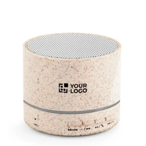 Gift Campaign Altoparlante portatile in fibra di paglia con Bluetooth e potenza di 3W> Casse Personalizzate