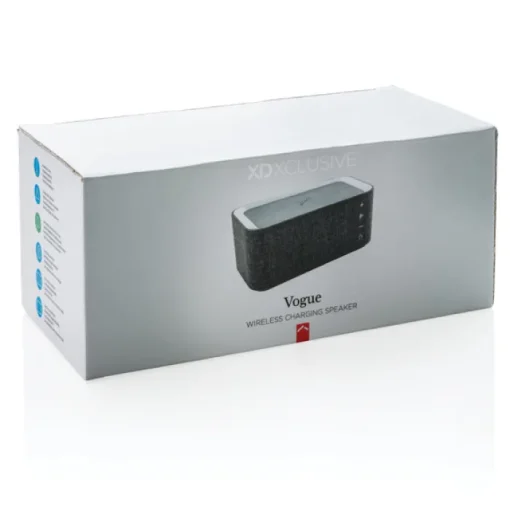 Gift Campaign Altoparlante promozionale da 6 W con caricabatterie wireless Broadcast> Casse Personalizzate