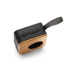 Gift Campaign Altoparlante 3W dalla forma quadrata in ABS e bambù riciclato BiSquare> Casse Personalizzate