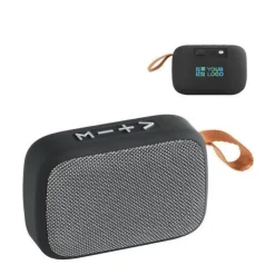 Gift Campaign Altoparlante 3W minimalista con microfono in ABS e poliestere Club></noscript> Casse Personalizzate