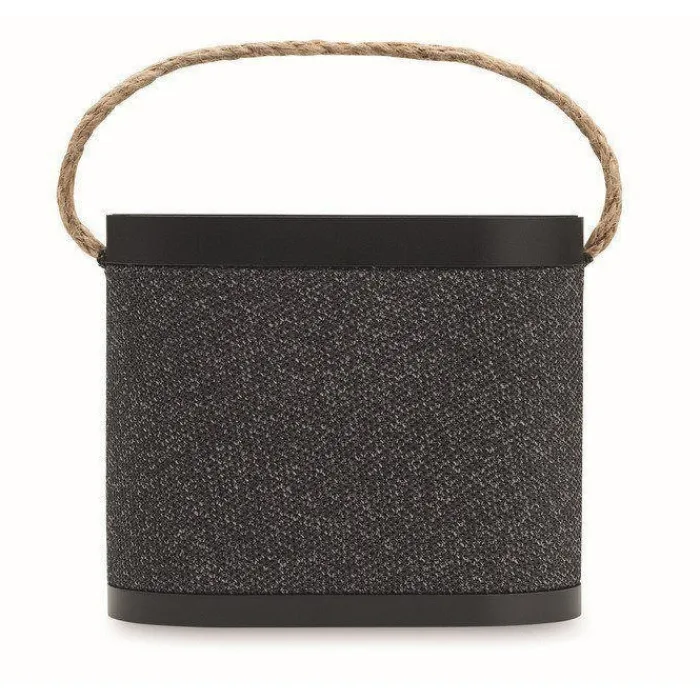 Gift Campaign Altoparlante wireless 5.3 con caricatore e laccetto in juta 15W> Casse Personalizzate