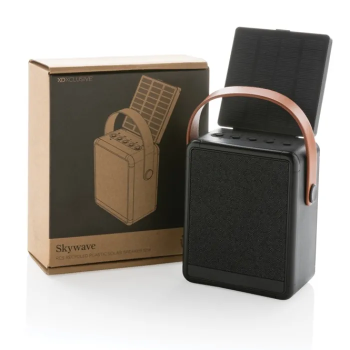 Gift Campaign Altoparlante wireless da12 W con pannello solare incluso e lampada LED> Casse Personalizzate