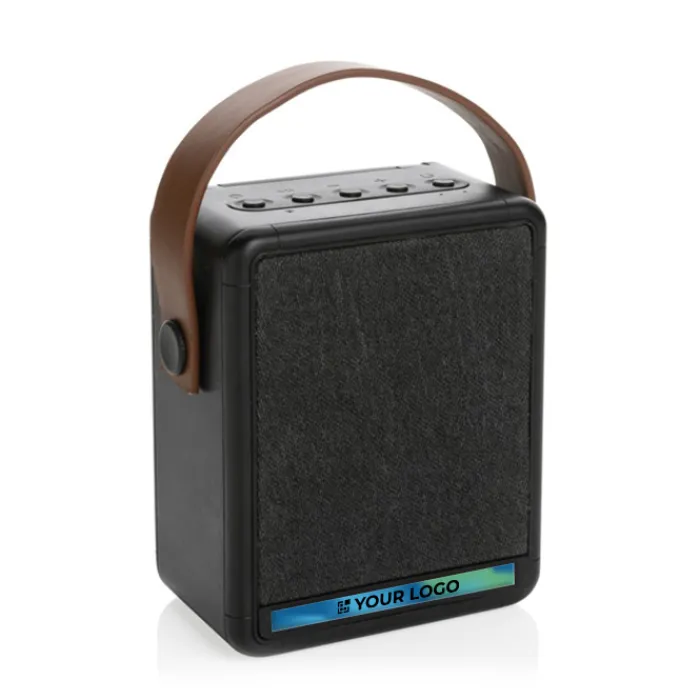 Gift Campaign Altoparlante wireless da12 W con pannello solare incluso e lampada LED> Casse Personalizzate