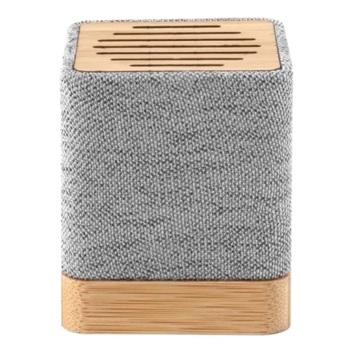 Gift Campaign Altoparlante wireless in bambù e poliestere RPET da 3W> Casse Personalizzate