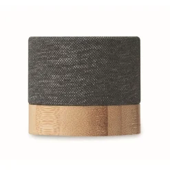 Gift Campaign Altoparlante wireless personalizzato in bambù con rivestimento in RPET> Casse Personalizzate