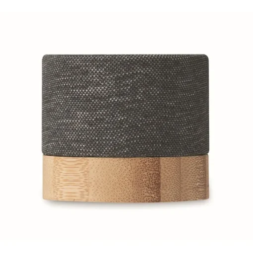 Gift Campaign Altoparlante wireless personalizzato in bambù con rivestimento in RPET> Casse Personalizzate