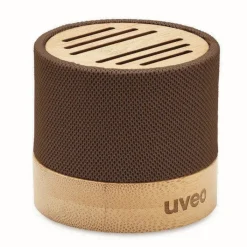 Gift Campaign Altoparlante wireless personalizzato in bambù con rivestimento in RPET></noscript> Casse Personalizzate