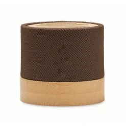Gift Campaign Altoparlante wireless personalizzato in bambù con rivestimento in RPET></noscript> Casse Personalizzate