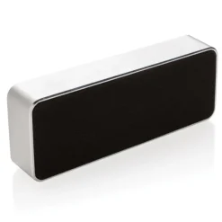 Gift Campaign Altoparlanti wireless con logo in alluminio, tessuto e bambù EcoFusion> Casse Personalizzate