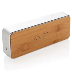 Gift Campaign Altoparlanti wireless con logo in alluminio, tessuto e bambù EcoFusion></noscript> Casse Personalizzate