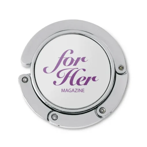 Gift Campaign Appendi borsa da tavolo rotondo in lega di zinco personalizzato HangOn> Gadget Per Parrucchieri|Appendi Borse