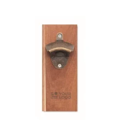 Gift Campaign Apribottiglie da parete in di acacia con magnete per fissaggio></noscript> Apribottiglie Personalizzati