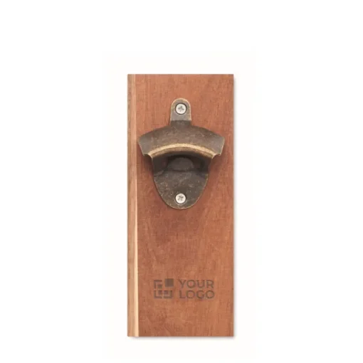 Gift Campaign Apribottiglie da parete in di acacia con magnete per fissaggio> Apribottiglie Personalizzati
