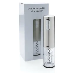 Gift Campaign Apribottiglie elettrico in acciaio inox ricaricabile via USB></noscript> Apribottiglie Personalizzati