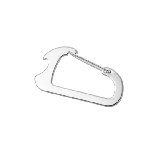 Gift Campaign Apribottiglie promozionale a forma di moschettone d'alluminio AluClip> Apribottiglie Personalizzati