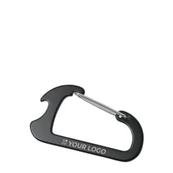 Gift Campaign Apribottiglie promozionale a forma di moschettone d'alluminio AluClip></noscript> Apribottiglie Personalizzati