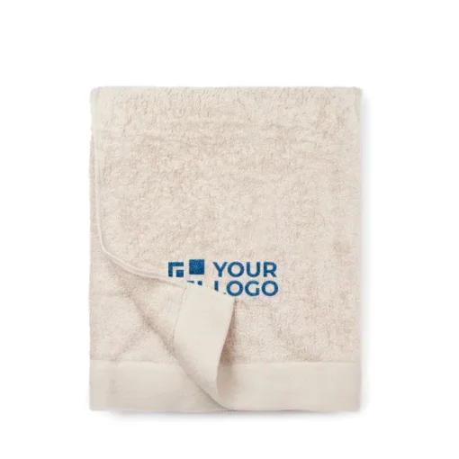 Gift Campaign Asciugamano con logo in cotone naturale 90x150cm FreshFiber Large> Asciugamani Personalizzati