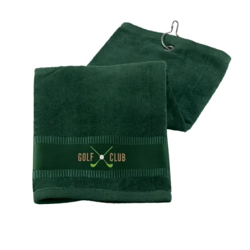 Gift Campaign Asciugamano da golf con logo e gancetto in cotone 430 g/m2 Club> Asciugamani Sportivi|Asciugamani Personalizzati