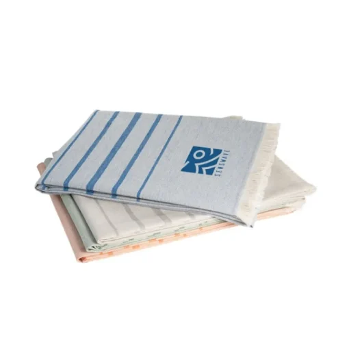 Gift Campaign Asciugamano mare a righe in cotone certificato 260 g/m2> Teli Mare|Asciugamani Personalizzati