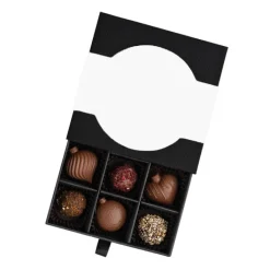 Gift Campaign Assortimenti di cioccolatini al latte e tartufi in confezione elegante> Cioccolatini